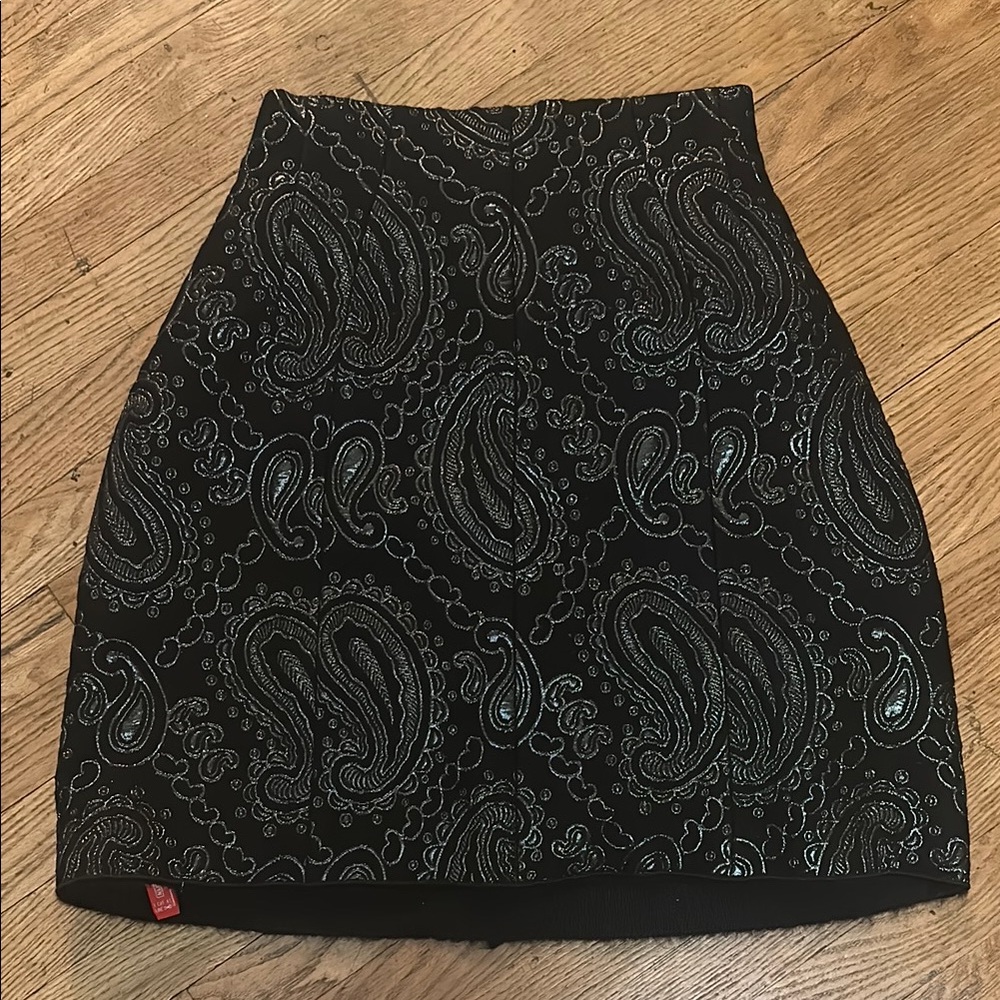 ✨Marc Jacob’s ✨ Elegant Black Paisley Skirt - Picture 1 of 11